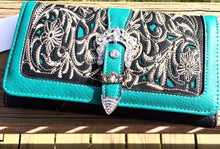Load image into Gallery viewer, Western Chic Turquoise Handbag/Purse