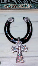 Load image into Gallery viewer, Western Chic Hand-made Rhinestone Horseshoe Wall Decor