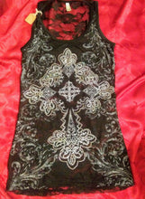 Load image into Gallery viewer, Bling Bling Black Tank Top