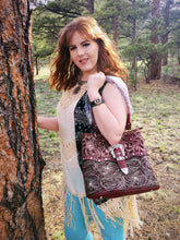 Load image into Gallery viewer, Western Chic Handbag - Burgundy