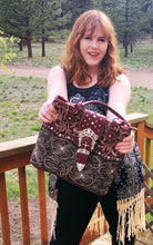 Load image into Gallery viewer, Western Chic Handbag - Burgundy